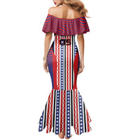 Custom United States Soccer Mermaid Dress American Eagle Flag Stars And Stripes