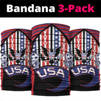 United States Soccer Neck Gaiter American Eagle Flag Stars And Stripes