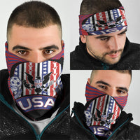 United States Soccer Neck Gaiter American Eagle Flag Stars And Stripes
