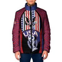 Custom United States Soccer Padded Jacket American Eagle Flag Stars And Stripes