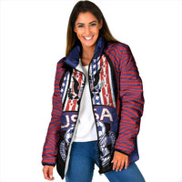 Custom United States Soccer Padded Jacket American Eagle Flag Stars And Stripes