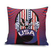 United States Soccer Pillow Cover American Eagle Flag Stars And Stripes
