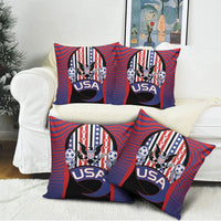 United States Soccer Pillow Cover American Eagle Flag Stars And Stripes
