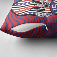 United States Soccer Pillow Cover American Eagle Flag Stars And Stripes