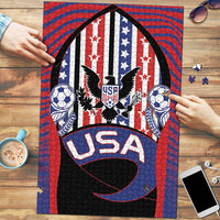 United States Soccer Puzzle American Eagle Flag Stars And Stripes