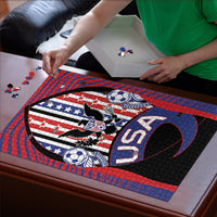 United States Soccer Puzzle American Eagle Flag Stars And Stripes