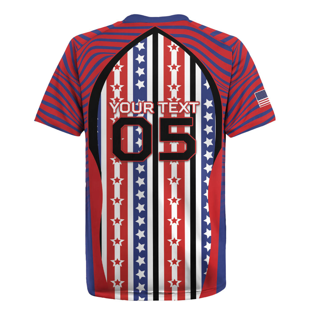 Custom United States Soccer Rugby Jersey American Eagle Flag Stars And Stripes