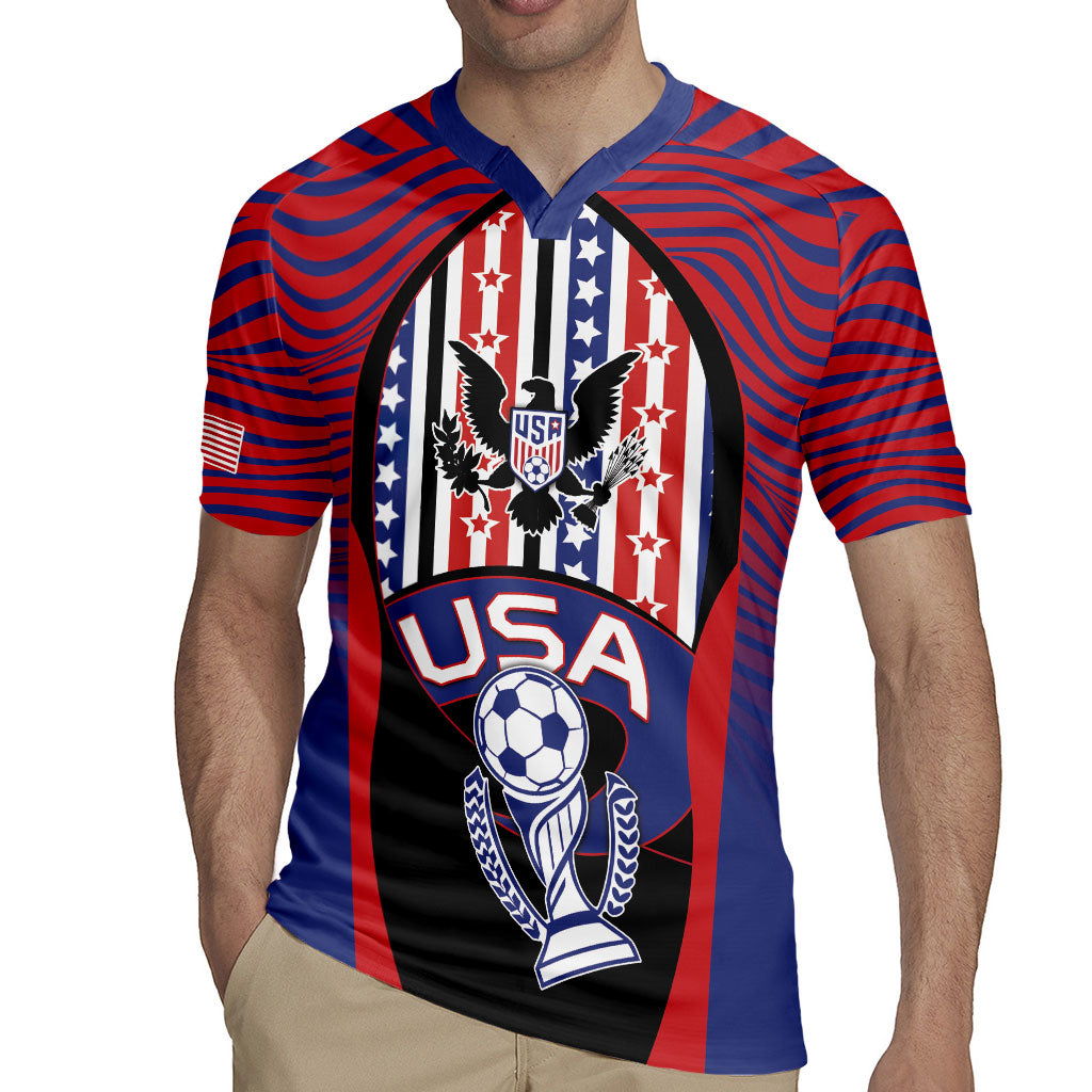 Custom United States Soccer Rugby Jersey American Eagle Flag Stars And Stripes