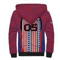Custom United States Soccer Sherpa Hoodie American Eagle Flag Stars And Stripes