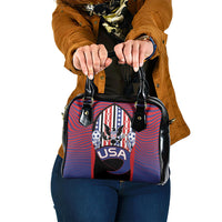 United States Soccer Shoulder Handbag American Eagle Flag Stars And Stripes