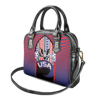 United States Soccer Shoulder Handbag American Eagle Flag Stars And Stripes