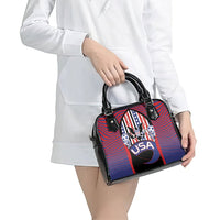 United States Soccer Shoulder Handbag American Eagle Flag Stars And Stripes