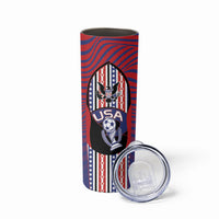 Custom United States Soccer Skinny Tumbler American Eagle Flag Stars And Stripes