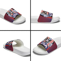 United States Soccer Slide Sandals American Eagle Flag Stars And Stripes