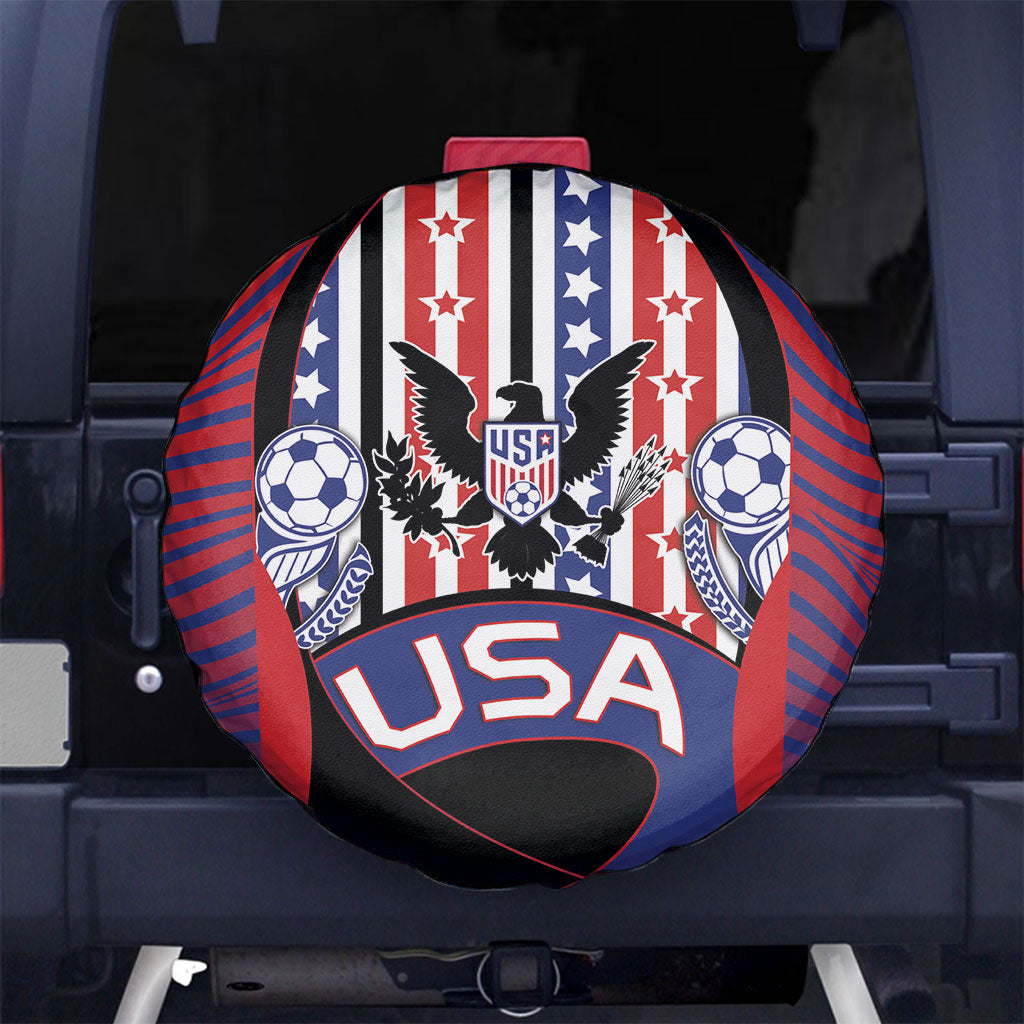 United States Soccer Spare Tire Cover American Eagle Flag Stars And Stripes