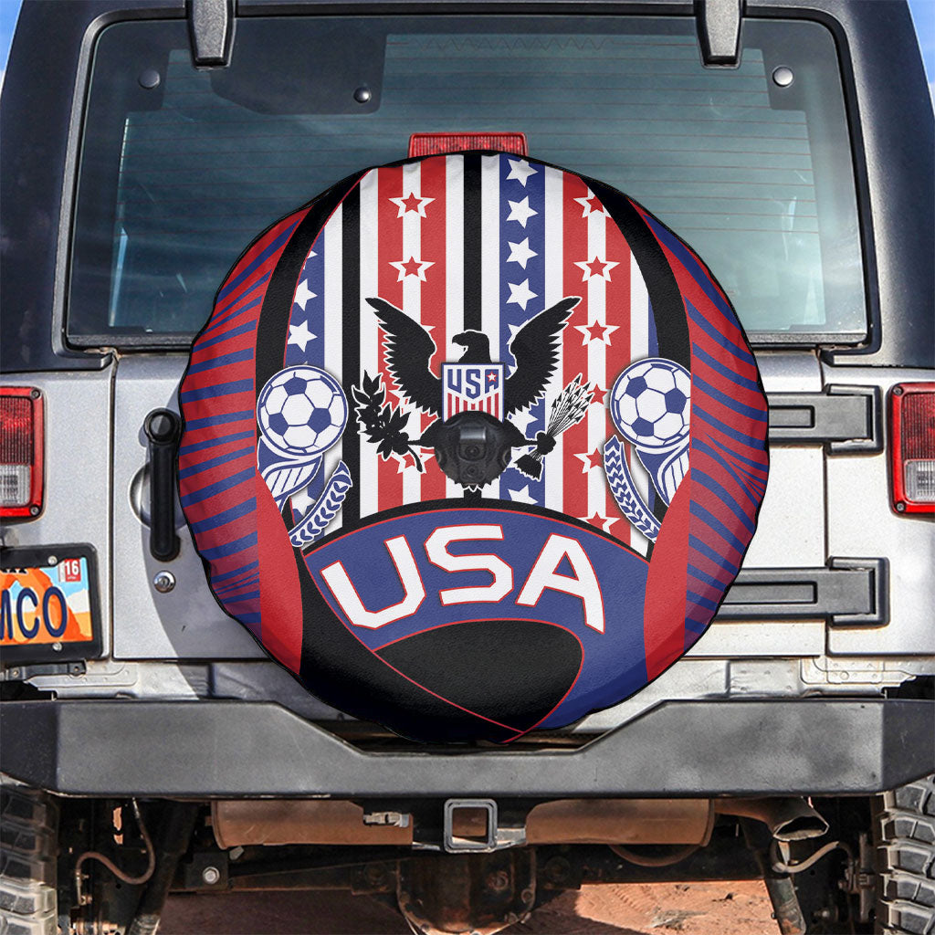 United States Soccer Spare Tire Cover American Eagle Flag Stars And Stripes