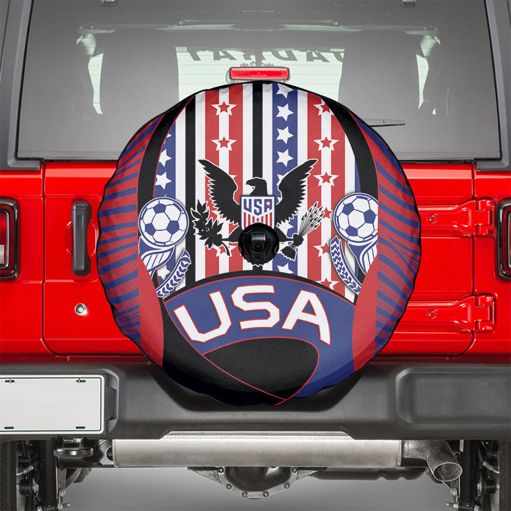 United States Soccer Spare Tire Cover American Eagle Flag Stars And Stripes