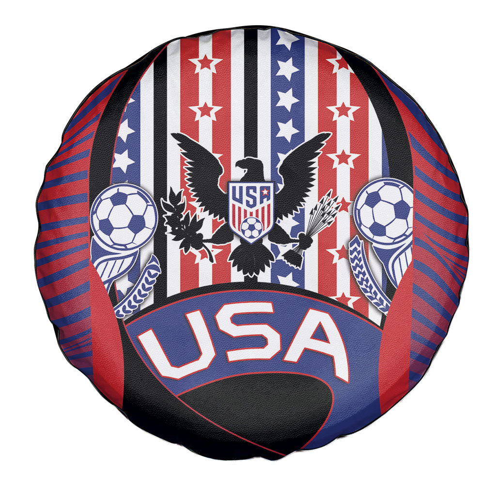 United States Soccer Spare Tire Cover American Eagle Flag Stars And Stripes