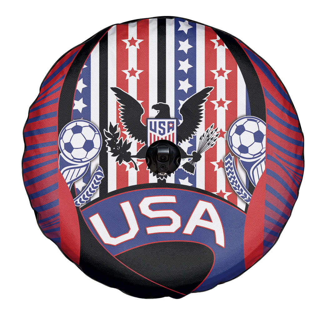United States Soccer Spare Tire Cover American Eagle Flag Stars And Stripes