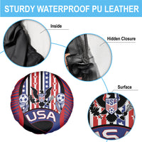 United States Soccer Spare Tire Cover American Eagle Flag Stars And Stripes