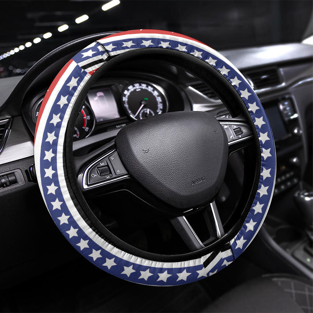 United States Soccer Steering Wheel Cover American Eagle Flag Stars And Stripes