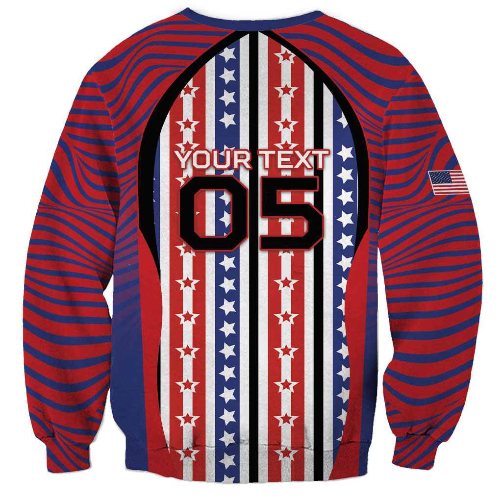 Custom United States Soccer Sweatshirt American Eagle Flag Stars And Stripes
