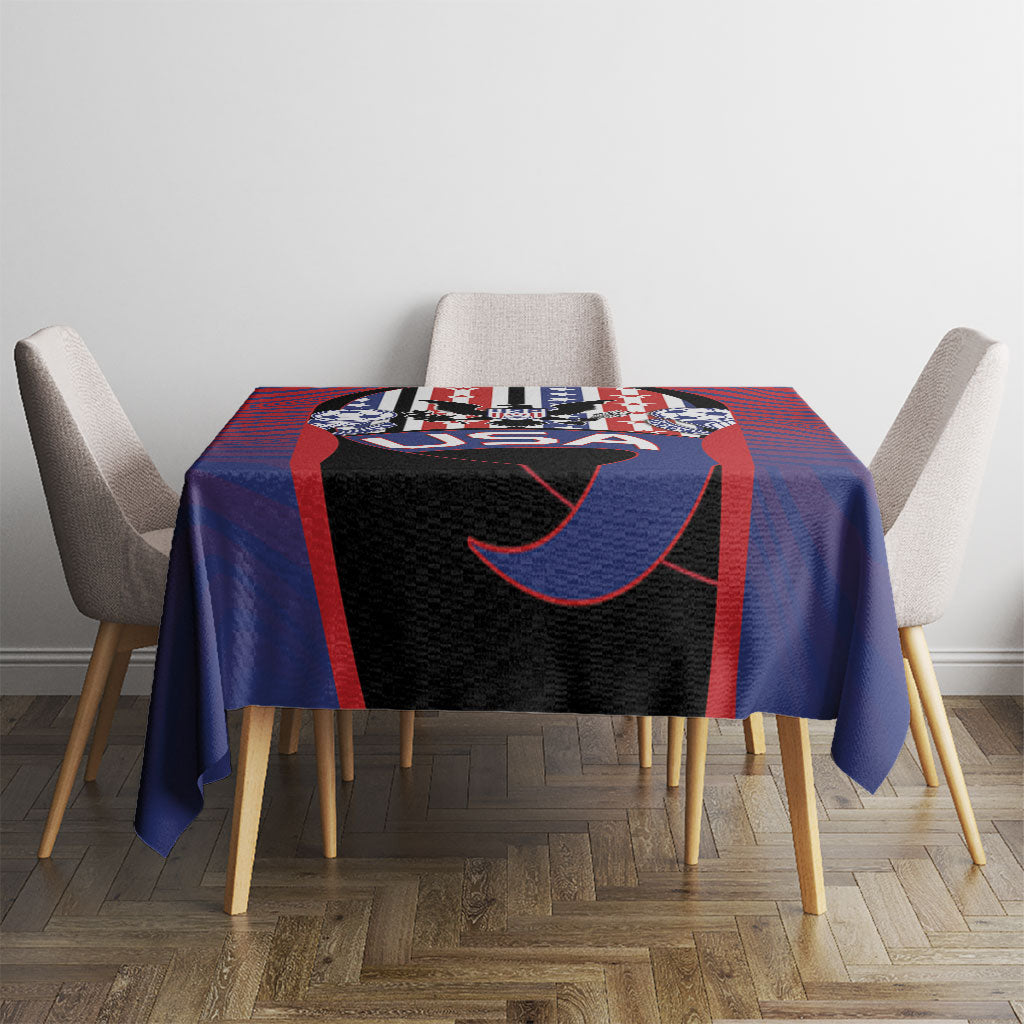 United States Soccer Tablecloth American Eagle Flag Stars And Stripes