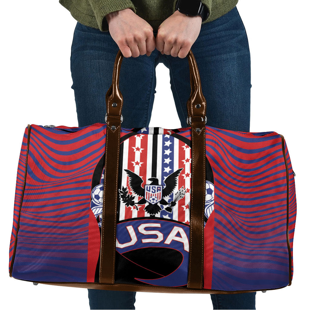 United States Soccer Travel Bag American Eagle Flag Stars And Stripes