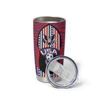 Custom United States Soccer Tumbler Cup American Eagle Flag Stars And Stripes