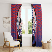 United States Soccer Window Curtain American Eagle Flag Stars And Stripes