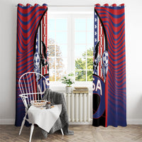 United States Soccer Window Curtain American Eagle Flag Stars And Stripes