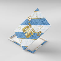 Custom Argentina Football Canvas Wall Art Sun Of May Baroque Filigree Gold Striped Patterns