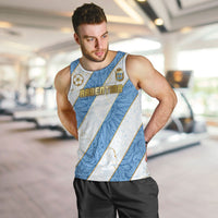 Custom Argentina Football Men Tank Top Sun Of May Baroque Filigree Gold Striped Patterns