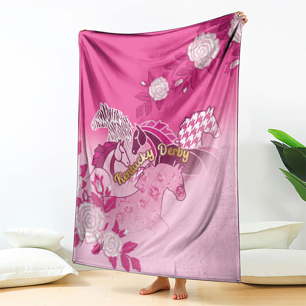 Kentucky Horse Blanket Roses Equestrian Pattern Houndstooth Floral