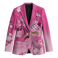 Personalized Kentucky Horse Blazer Roses Equestrian Pattern Houndstooth Floral