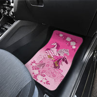 Personalized Kentucky Horse Car Mats Roses Equestrian Pattern Houndstooth Floral