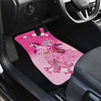 Personalized Kentucky Horse Car Mats Roses Equestrian Pattern Houndstooth Floral