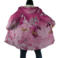 Personalized Kentucky Horse Cloak Roses Equestrian Pattern Houndstooth Floral