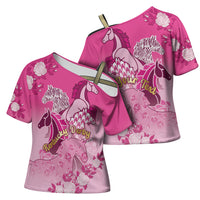 Personalized Kentucky Horse Cross Shoulder Shirt Roses Equestrian Pattern Houndstooth Floral