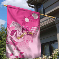 Kentucky Horse Garden Flag Roses Equestrian Pattern Houndstooth Floral