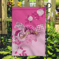 Kentucky Horse Garden Flag Roses Equestrian Pattern Houndstooth Floral