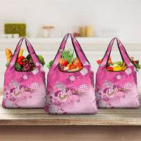 Kentucky Horse Grocery Bag Roses Equestrian Pattern Houndstooth Floral