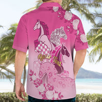 Personalized Kentucky Horse Hawaiian Shirt Roses Equestrian Pattern Houndstooth Floral