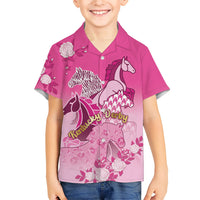 Personalized Kentucky Horse Hawaiian Shirt Roses Equestrian Pattern Houndstooth Floral