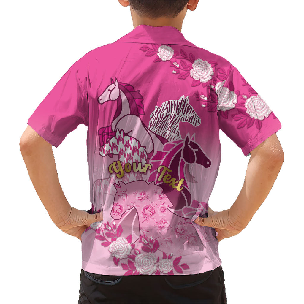 Personalized Kentucky Horse Hawaiian Shirt Roses Equestrian Pattern Houndstooth Floral