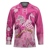 Personalized Kentucky Horse Hockey Jersey Roses Equestrian Pattern Houndstooth Floral