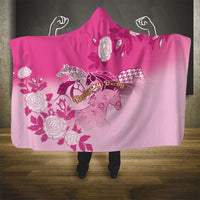 Kentucky Horse Hooded Blanket Roses Equestrian Pattern Houndstooth Floral