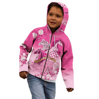 Personalized Kentucky Horse Kid Hoodie Roses Equestrian Pattern Houndstooth Floral