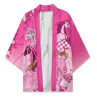Personalized Kentucky Horse Kimono Roses Equestrian Pattern Houndstooth Floral