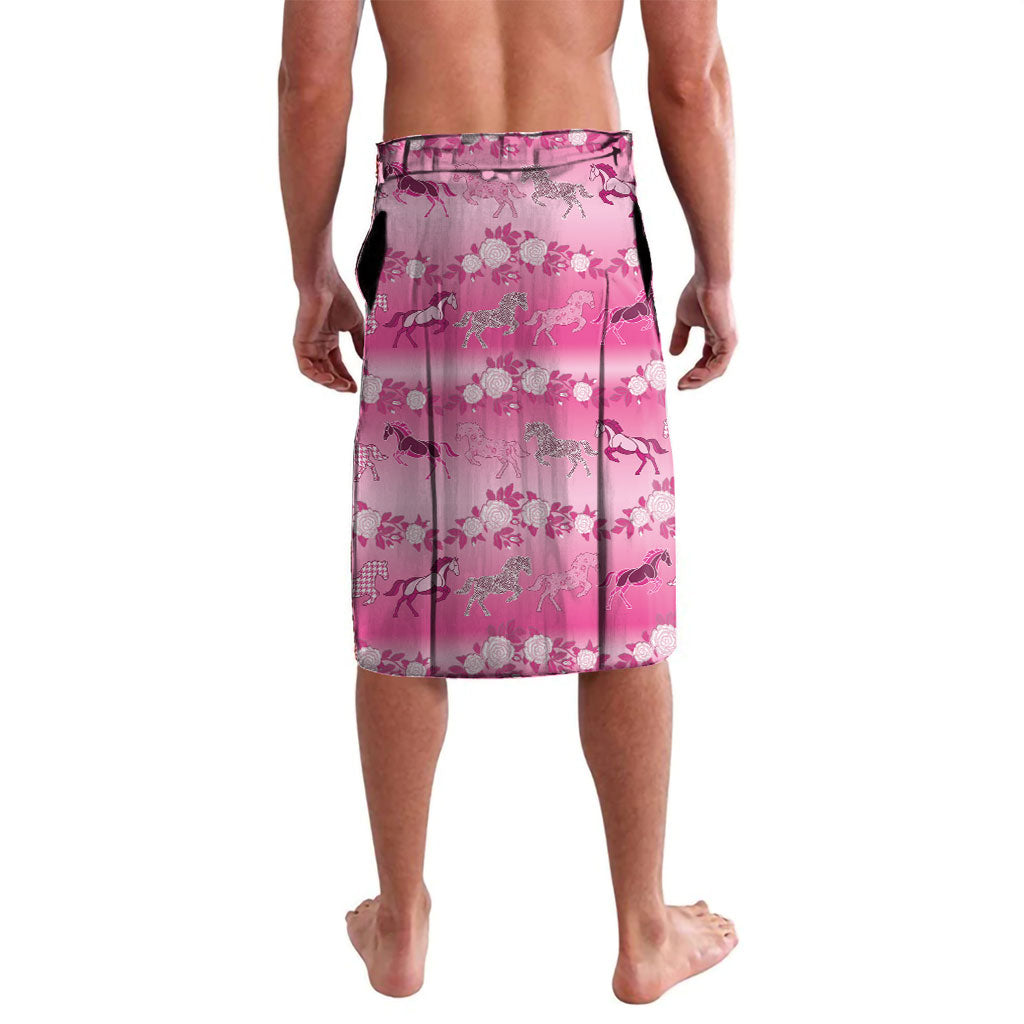 Personalized Kentucky Horse Lavalava Roses Equestrian Pattern Houndstooth Floral